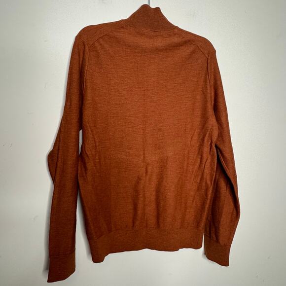 Red Ale by Alesbury Mock Neck Henley Sweater in Rust NWOT Size Medium - Picture 4 of 8